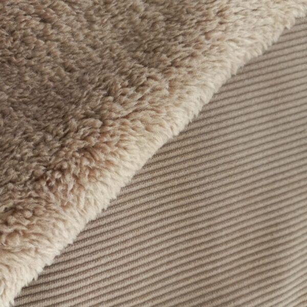 POLYESTER SHERPA CORDUROY – CAMEL | Fashiontree