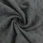 COTTON EMBROIDERY – FLOWERS – BLACK | Fashiontree