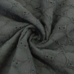 COTTON EMBROIDERY – GEOMETRIC – BLACK | Fashiontree