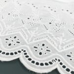 COTTON EMBROIDERY – BORDER – CREAM | Fashiontree