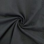 COTTON EMBROIDERY – BORDER – BLACK | Fashiontree