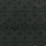 COTTON EMBROIDERY – FLOWERS – BLACK | Fashiontree