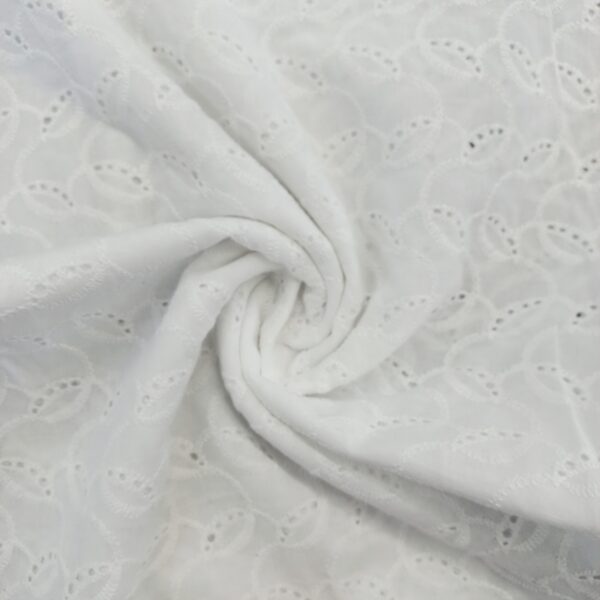 COTTON EMBROIDERY – GEOMETRIC – CREAM | Fashiontree