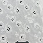 COTTON EMBROIDERY – FLOWERS – CREAM | Fashiontree