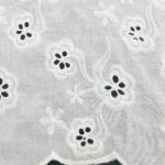 COTTON EMBROIDERY – FLOWERS – CREAM | Fashiontree
