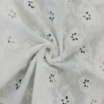 COTTON EMBROIDERY – FLOWERS – CREAM | Fashiontree