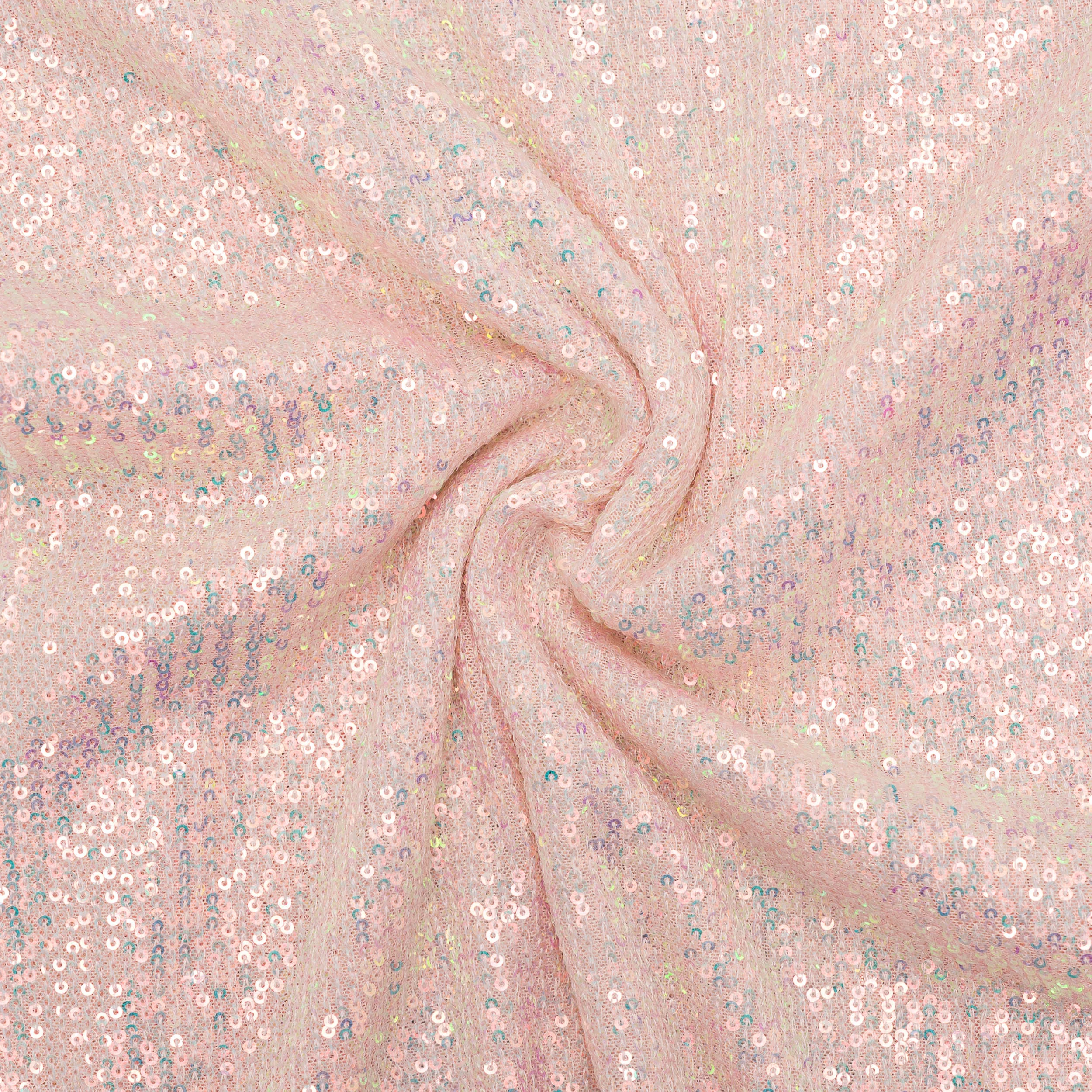 CLC-2292#20A DZIANINA POLIESTROWA Z CEKINAMI – RÓŻOWY | Fashiontree