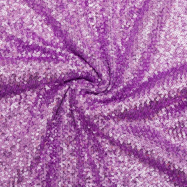 DZIANINA POLIESTROWA Z CEKINAMI – FIOLETOWY | Fashiontree