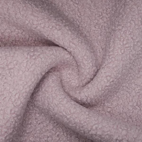 POLYESTER TEDDY FLEECE – POWDER PINK | Fashiontree