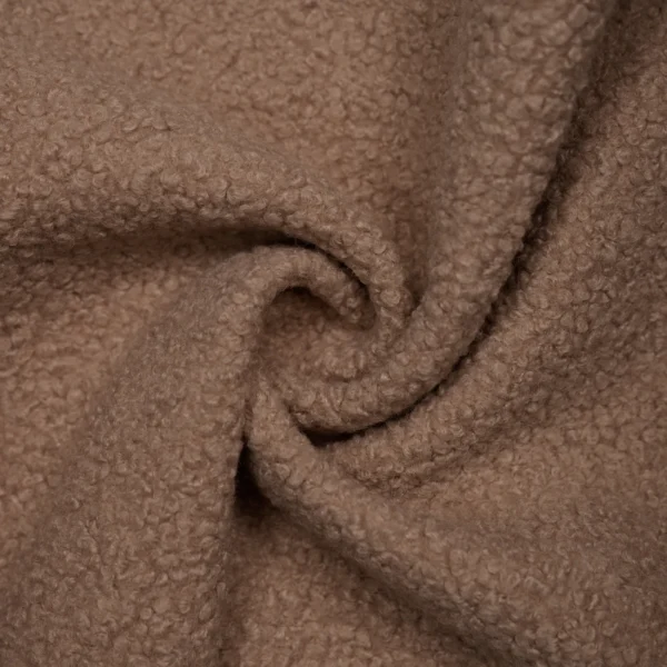 POLYESTER TEDDY FLEECE – BEIGE | Fashiontree