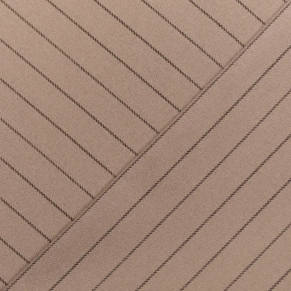 VISCOSE SUIT BRUSH STRIPE – BEIGE | Fashiontree