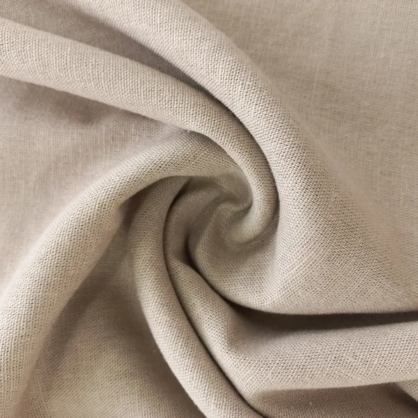 LINEN VISCOSE SPANDEX – LATTE | Fashiontree