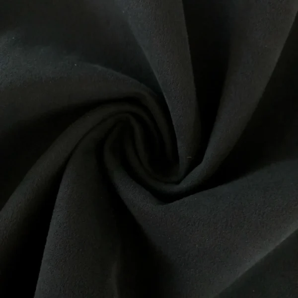 DZIANINA POLIESTROWA ZAMSZ – GŁĘBOKA CZERŃ | Fashiontree