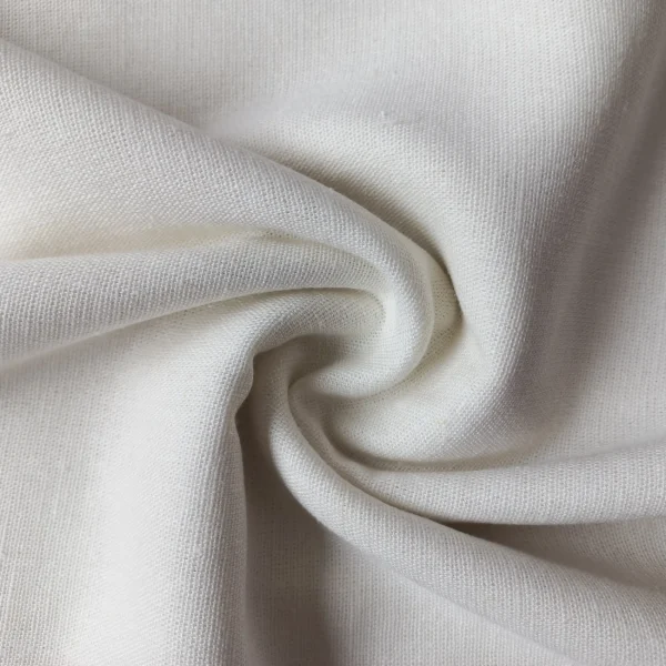 LINEN VISCOSE SPANDEX – CREAM | Fashiontree
