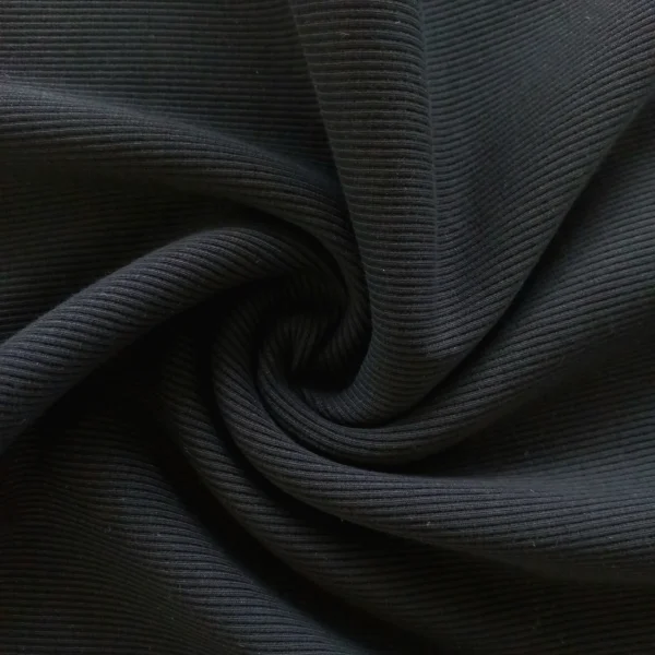 COTTON RIB – BLACK | Fashiontree