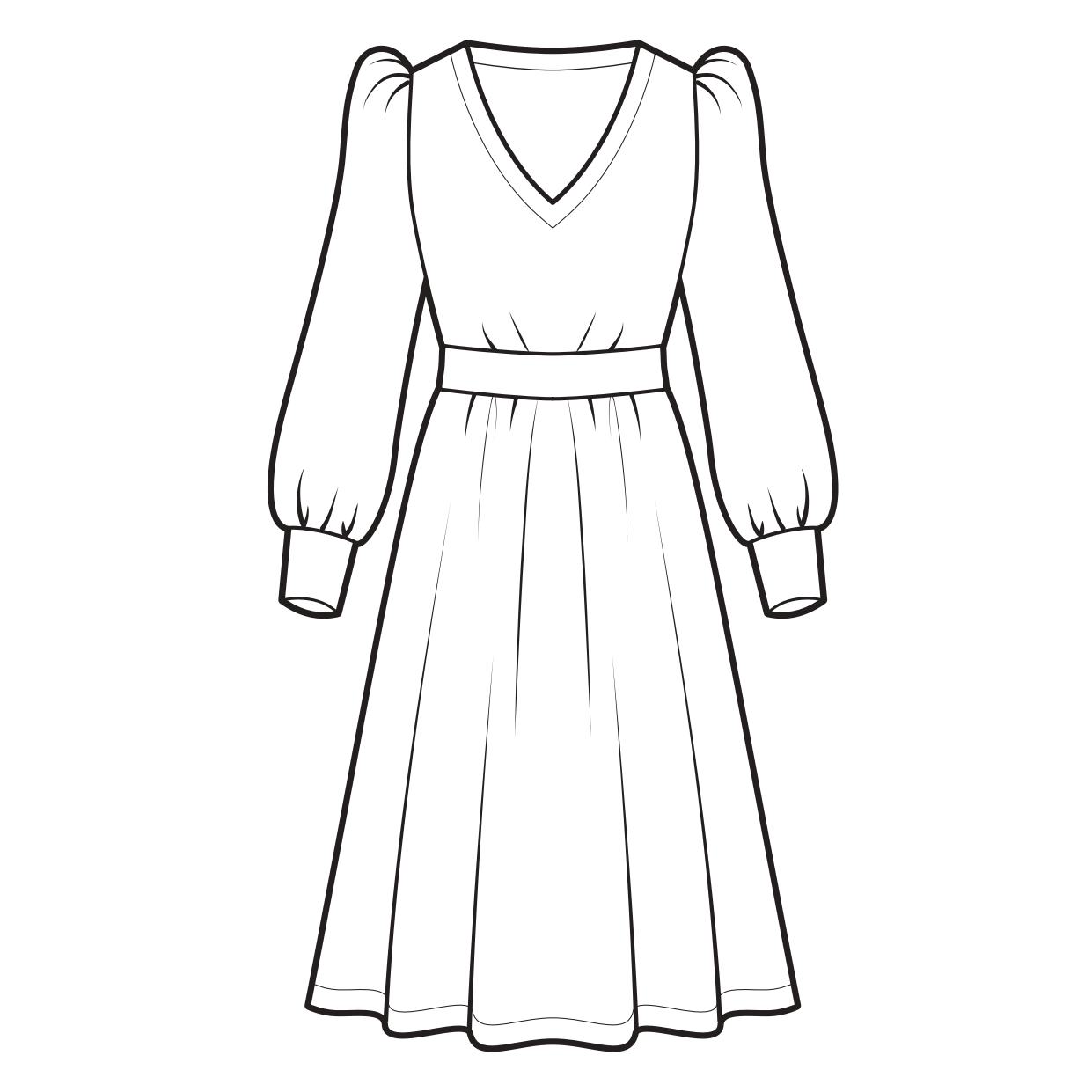Fabric Requirement for Sukienka