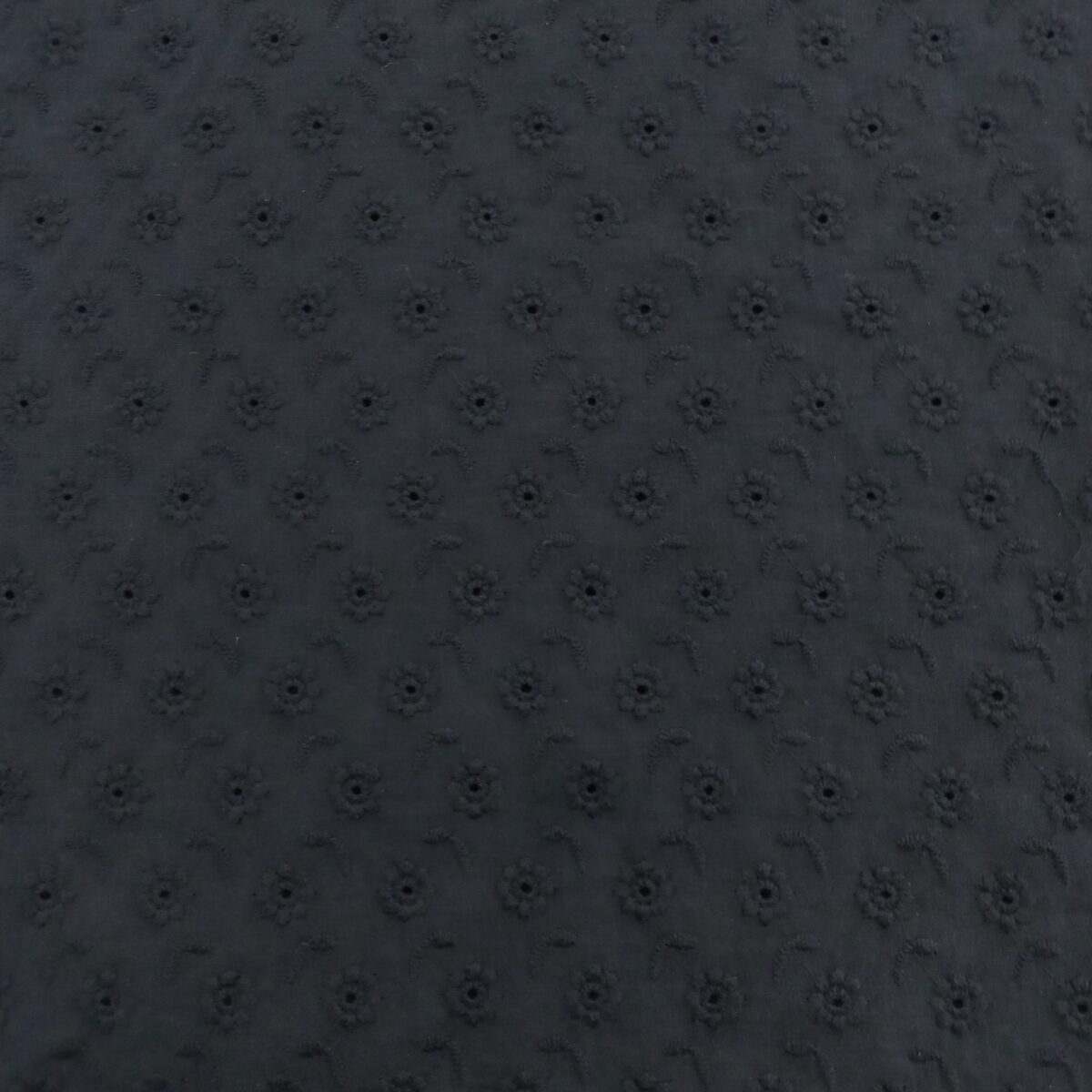COTTON EMBROIDERY – FLOWERS – BLACK | Fashiontree
