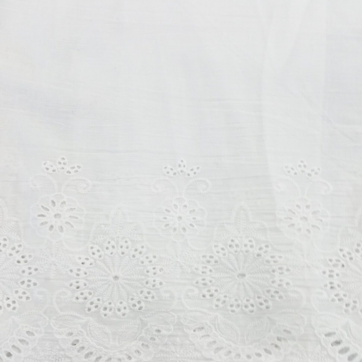 COTTON EMBROIDERY – BORDER – CREAM | Fashiontree