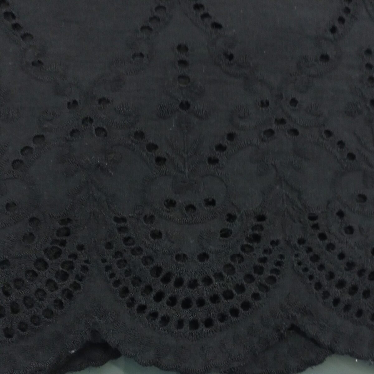 COTTON EMBROIDERY - BORDER - BLACK - Image 4