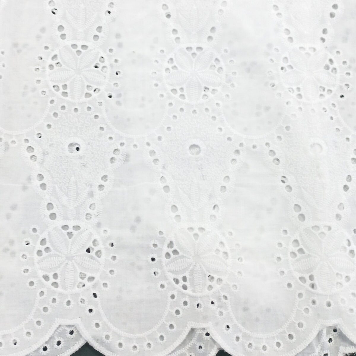 COTTON EMBROIDERY - GEOMETRIC - CREAM - Image 3