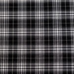 POLYESTER VISCOSE CHECK - BLACK - Image 3