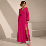 VISCOSE ATLANTA FOIL - CORAL - Image 2
