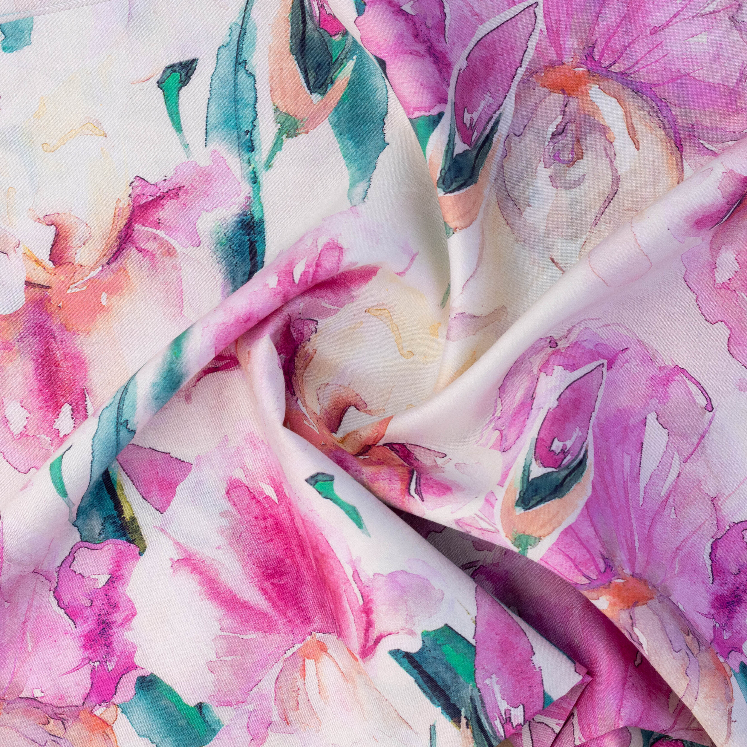 CLC-2651-16180D- TWIRL VISCOSE AMELIA PRINT - FLOWERS - Image 1
