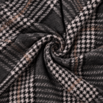 POLYESTER WOOL CHECK - GREY