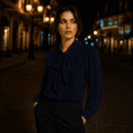 PALERMO VISCOSE - NAVY - Image 2