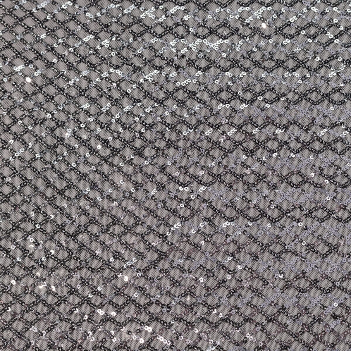 MESH SEQUINS - DARK GREY - Image 3