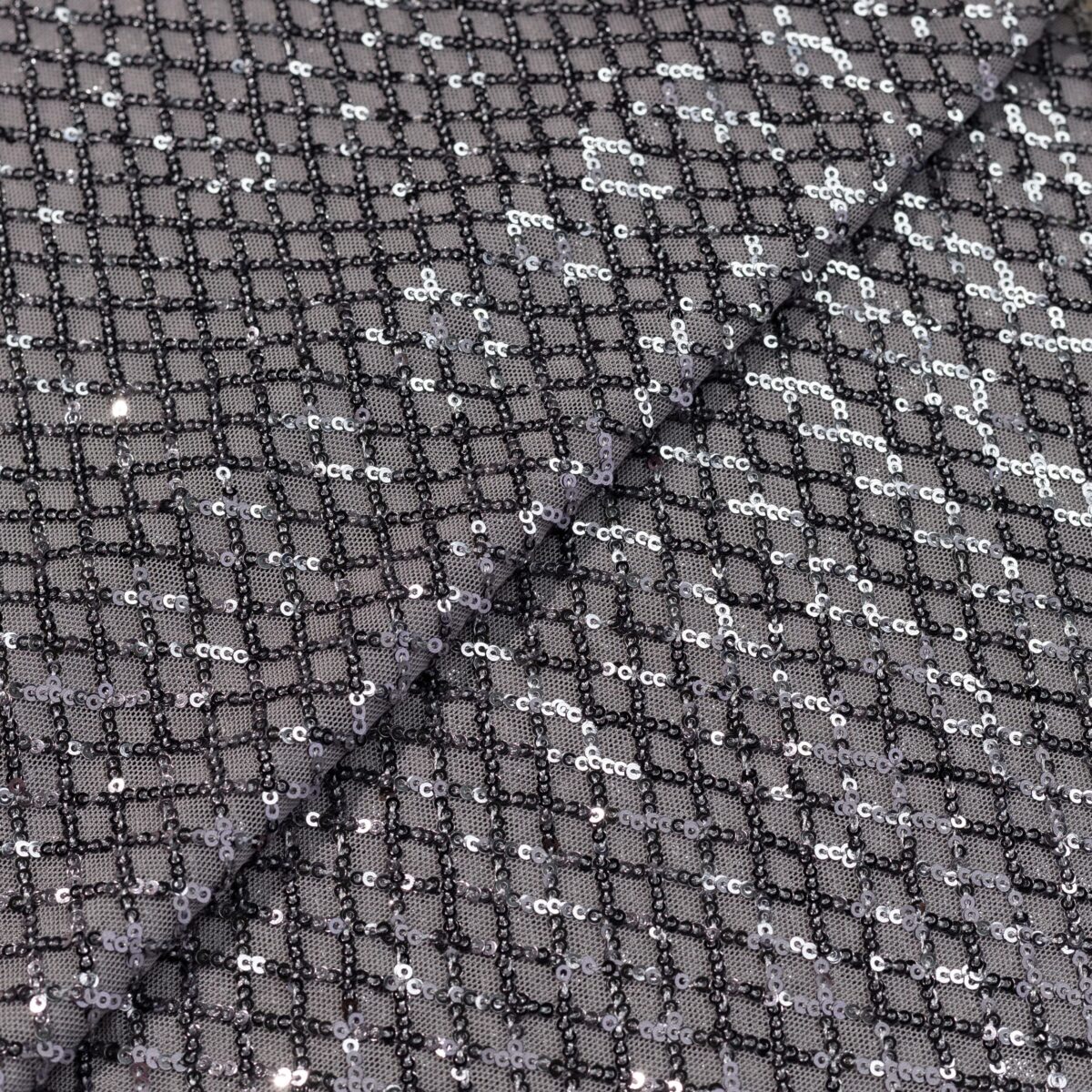MESH SEQUINS - DARK GREY - Image 4
