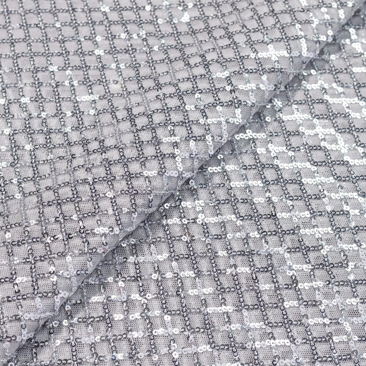 MESH SEQUINS - LIGHT GREY - Image 4