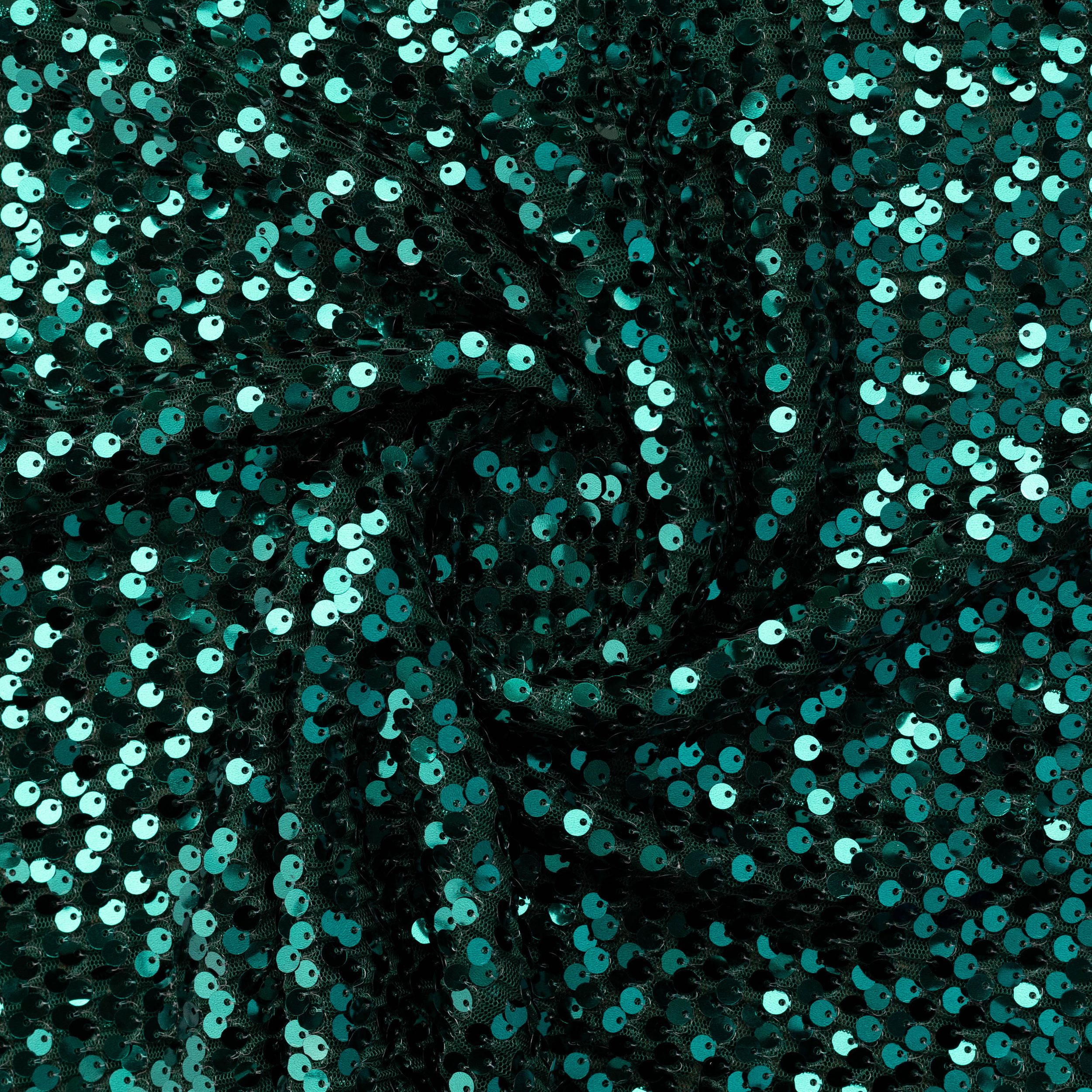 CLC-2398B-12-TWIRL MESH SEQUINS - GREEN - Image 1