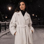 DZIANINA PŁASZCZE VIVIEN   - ZŁAMANA BIEL - obrazek 2