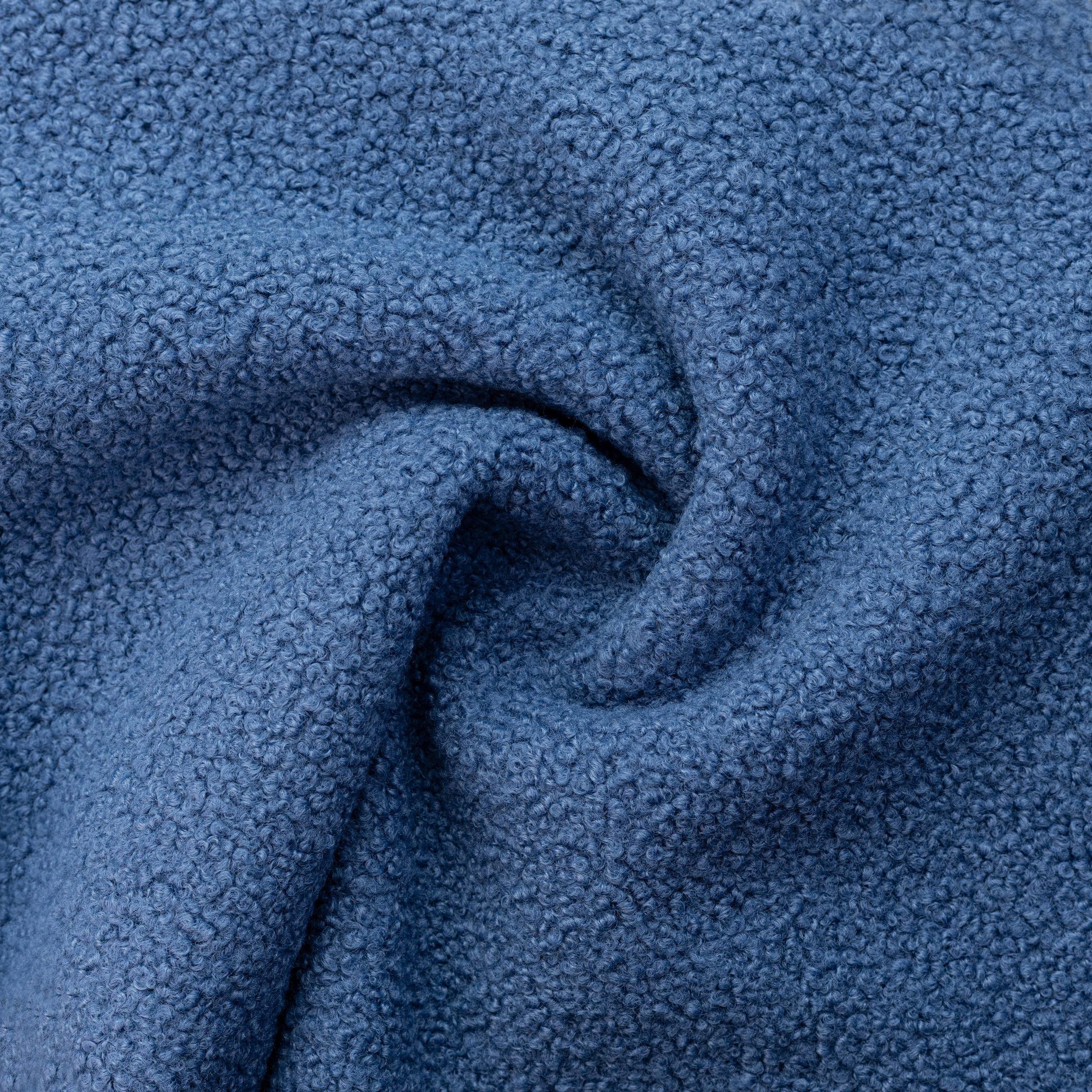CLC-2494-19-TWIRL POLYESTER TEDDY FLEECE - DENIM - Image 1