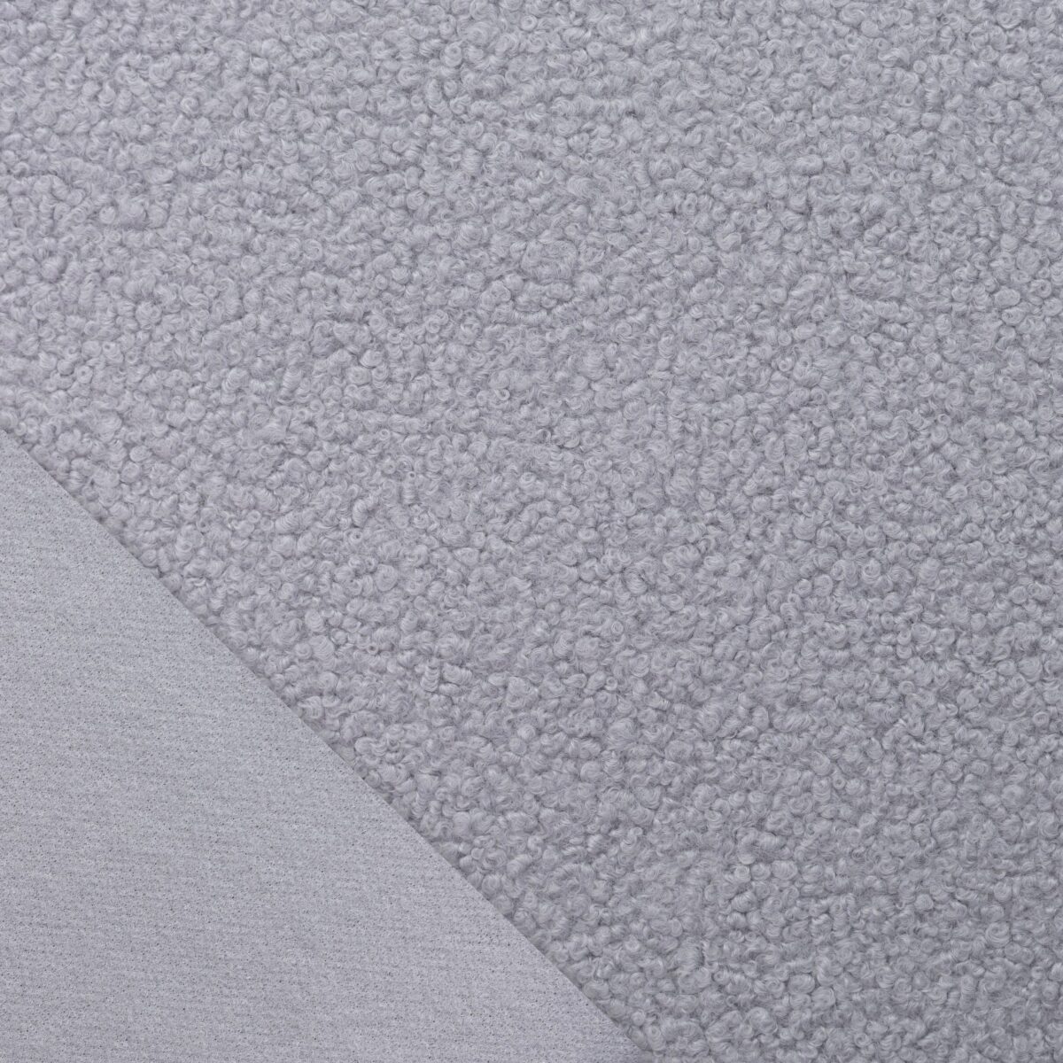 POLYESTER TEDDY FLEECE - LIGHT GREY - Image 5