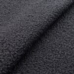 POLYESTER TEDDY FLEECE - DARK GREY - Image 4