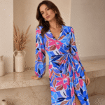 TKANINA WISKOZOWA SALMA DRUK - KWIATY | Wiskoza | CLC-2559-14563-C | Fashiontree