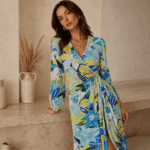 TKANINA WISKOZOWA SALMA DRUK - KWIATY | Wiskoza | CLC-2559-14563-D | Fashiontree