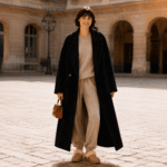 KNITTED OVERCOAT PERUGIA - BLACK - Image 2