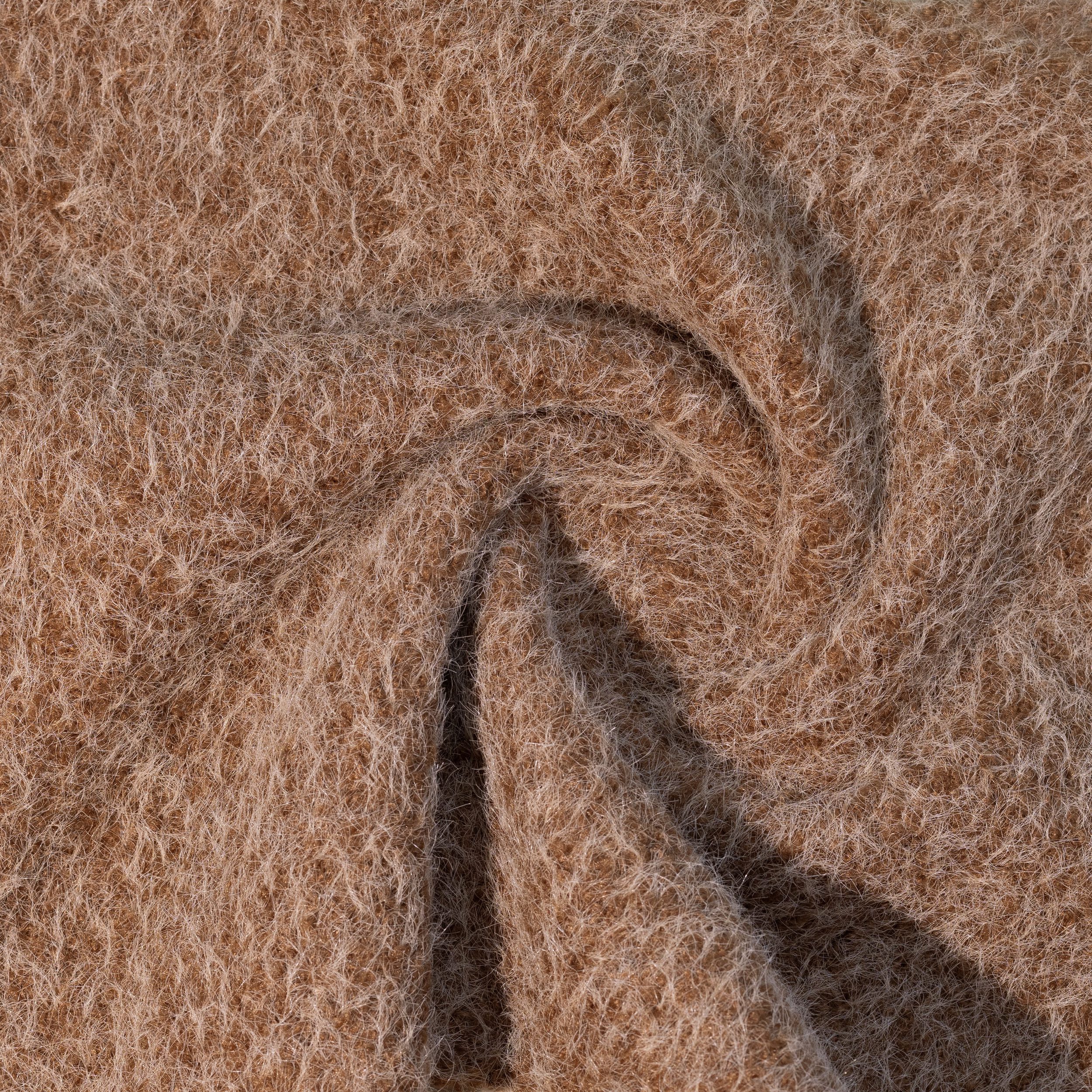 CLC-2584-11-TWIRL KNITTED OVERCOAT PERUGIA - MOCHA - Image 1
