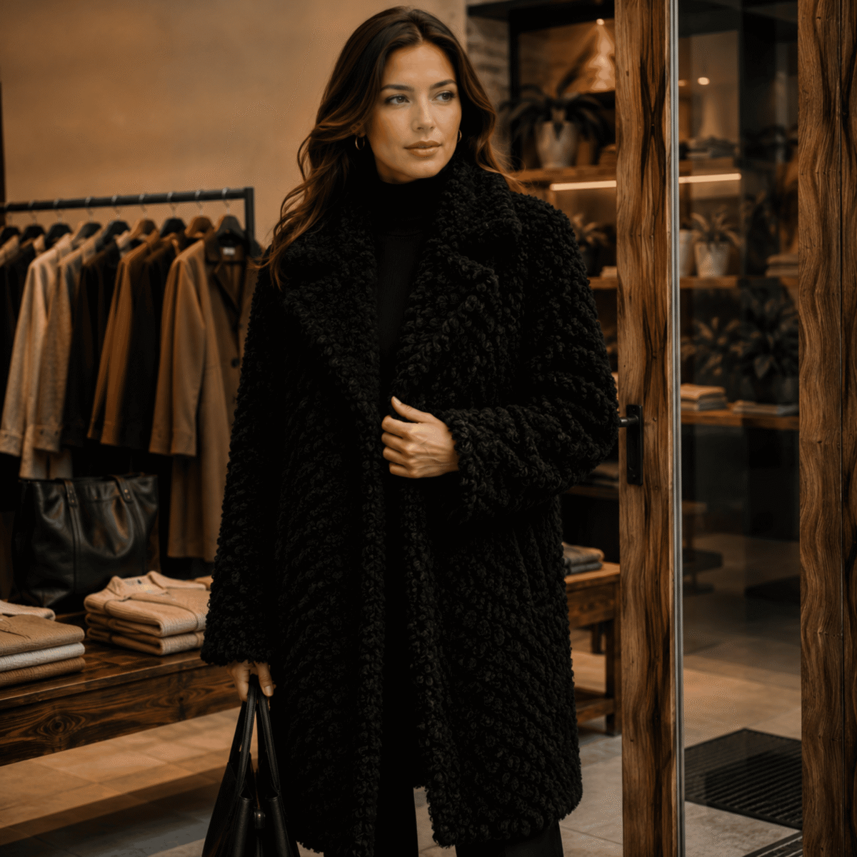 FAUX FUR - BLACK - Image 2