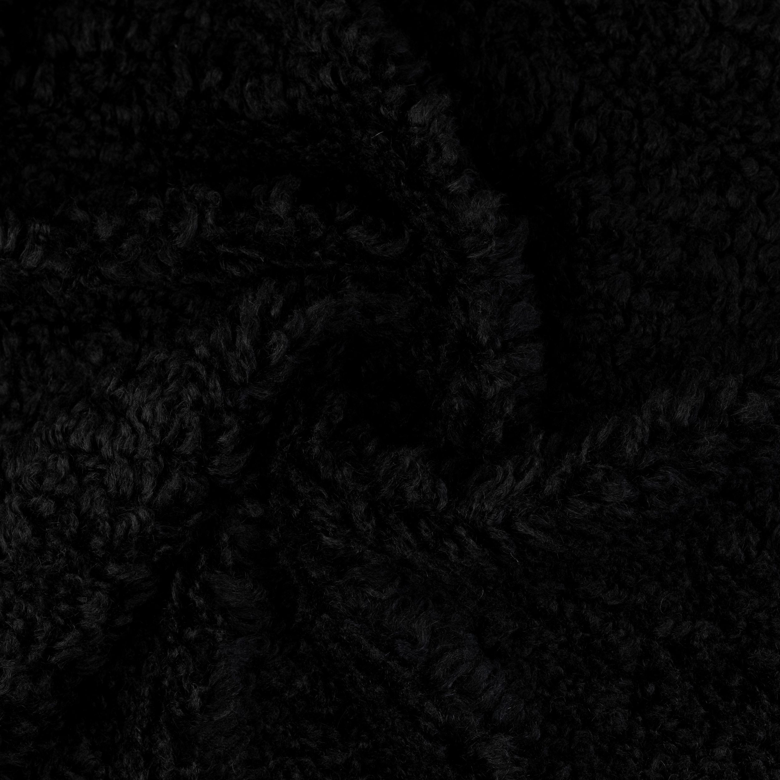 CLC-2585-6-TWIRL FAUX FUR - BLACK - Image 1