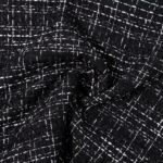 TKANINA TWEEDOWA - CZARNY | Tweed | CLC-2587-2 | Fashiontree