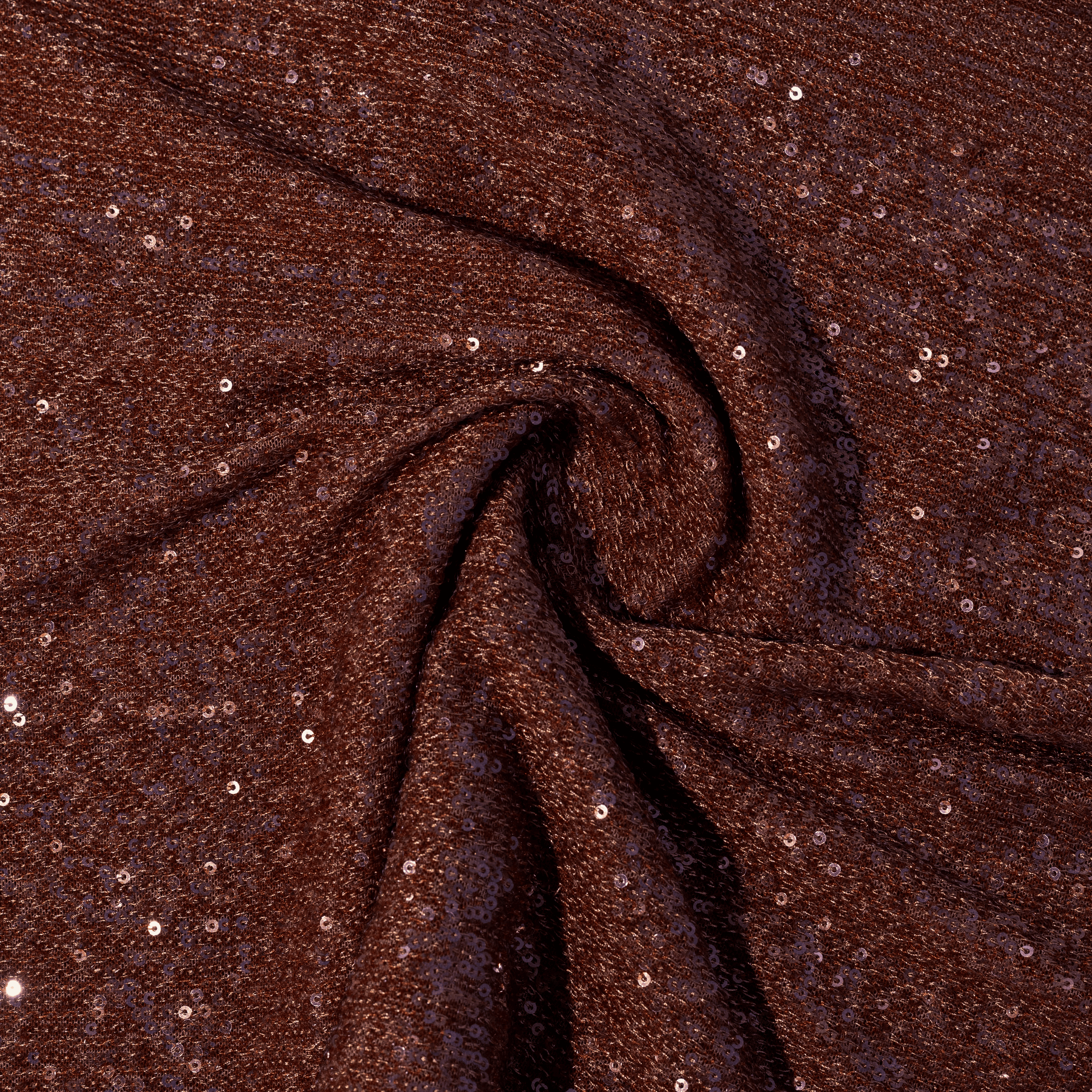 CLC-2596-17-TWIRL MESH SEQUINS - MOCHA - Image 1