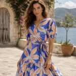 TKANINA WISKOZOWA ARIANNA DRUK - KWIATY | Wiskoza | CLC-2626-DT964Y252-3 | Fashiontree