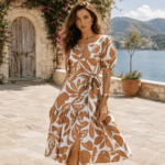 TKANINA WISKOZOWA ARIANNA DRUK - KWIATY | Wiskoza | CLC-2626-ZMO36-1 | Fashiontree