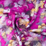 TKANINA WISKOZA AMELIA DRUK - KWIATY | Poliester | CLC-2651-15768-G | Fashiontree