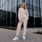 DZIANINA BAWEŁNIANA DRESÓWKA - KOŚĆ - obrazek 2