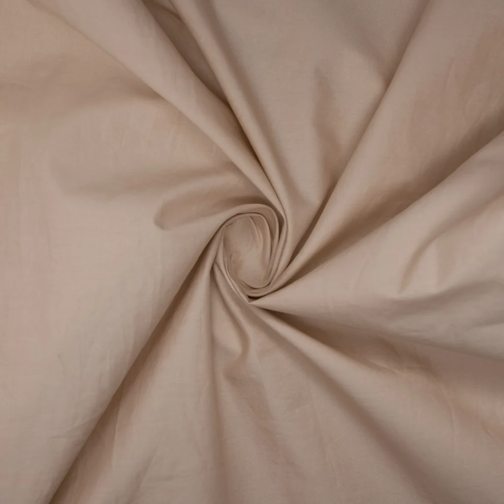 COTTON POPLIN PAPER TOUCH – BEIGE | Fashiontree